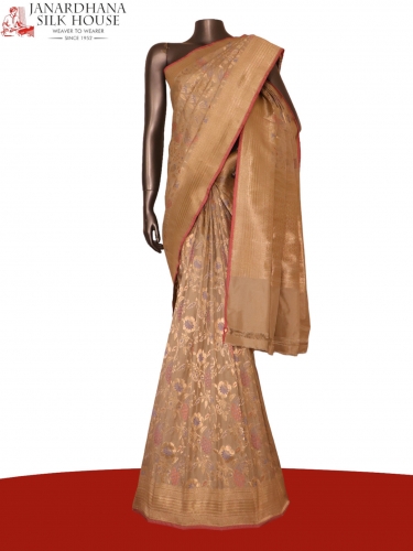 Handloom Exclusive Meenakari Banarasi Silk Saree